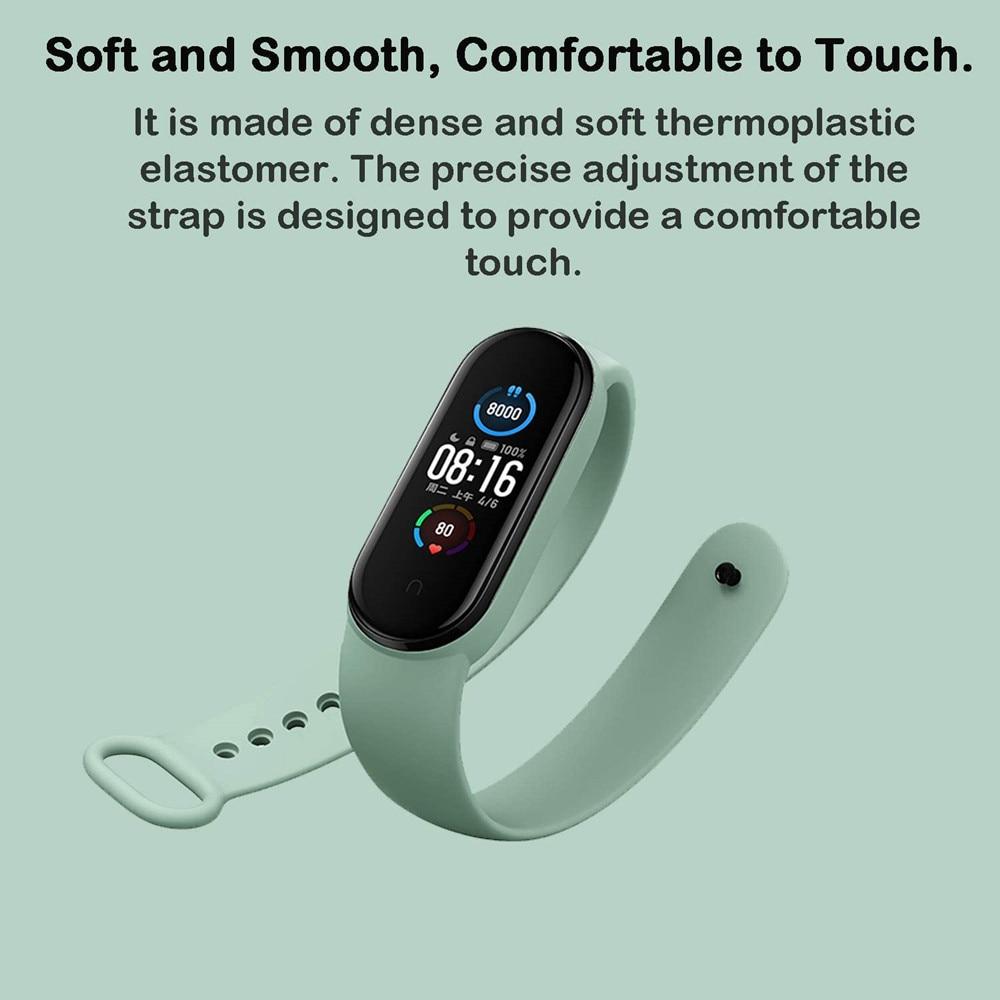 Soft Band Bracelet for Xiaomi Mi Band 3 4 5 6 7 Silicone Strap for MiBand 7 Bracelet Wrist Strap Miband 5 6 Wriststrap for Mi Band 3 4