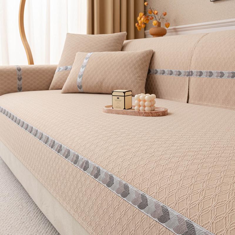 Universal Jacquard Corner Sofa Cover Wear-Resistant Full Coverage Easy Install Sofa Slipcovers Couch Cap Furniture Case