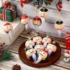 12Pcs/Set Christmas Ball Pendant Classic Color Scheme Bearded Man Ornament Christmas Decoration Festive Home Office Decor