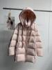 Women's Lightweight Hooded Goose Down Puffer Coat - Warm, Versatile, Long Jacket for Autumn & Winter 2025