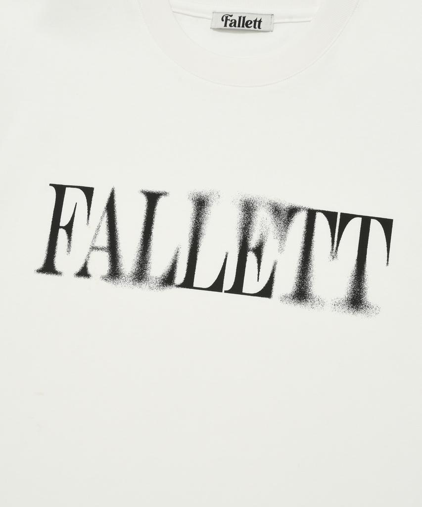 FALLETT Smudge Logo Short Sleeve Tee White