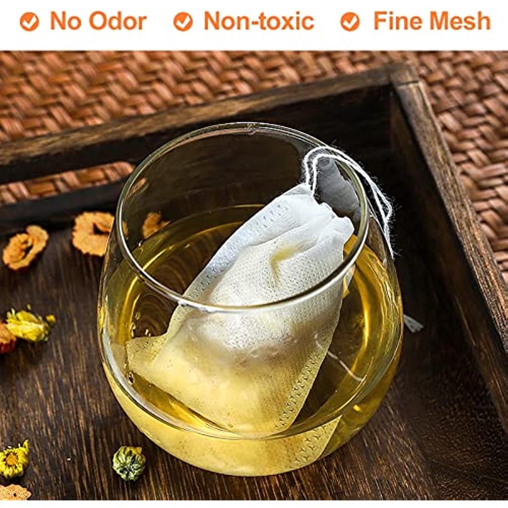 200 шт. вакуумных пакетов 7 см х 9 см одноразовые пакеты на завязках чайные пакетики ароматизированные чайные пакетики специи ваниль лаванда кофе