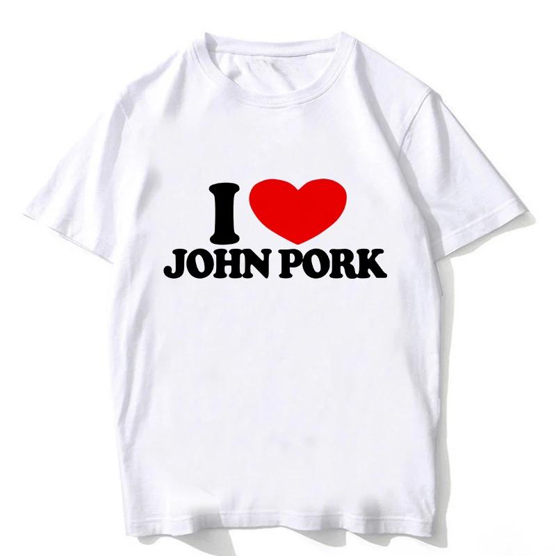 Смешная футболка John Pork Is Calling Answer Call Phone для женщин, свиные топы, готическая хип-хоп футболка, уличная одежда