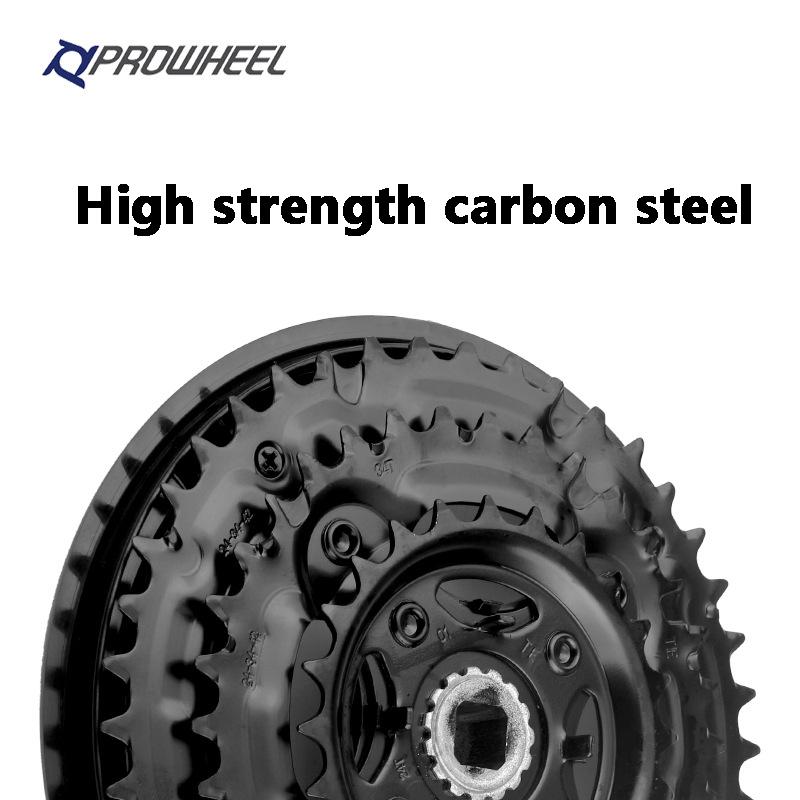 Велосипедный шатунный набор PROWHEEL 24-34-42T 28-38-48T 7/8/9 скоростей MTB Велосипедный шатунный набор 170 мм Квадратное отверстие Велосипедная звезда
