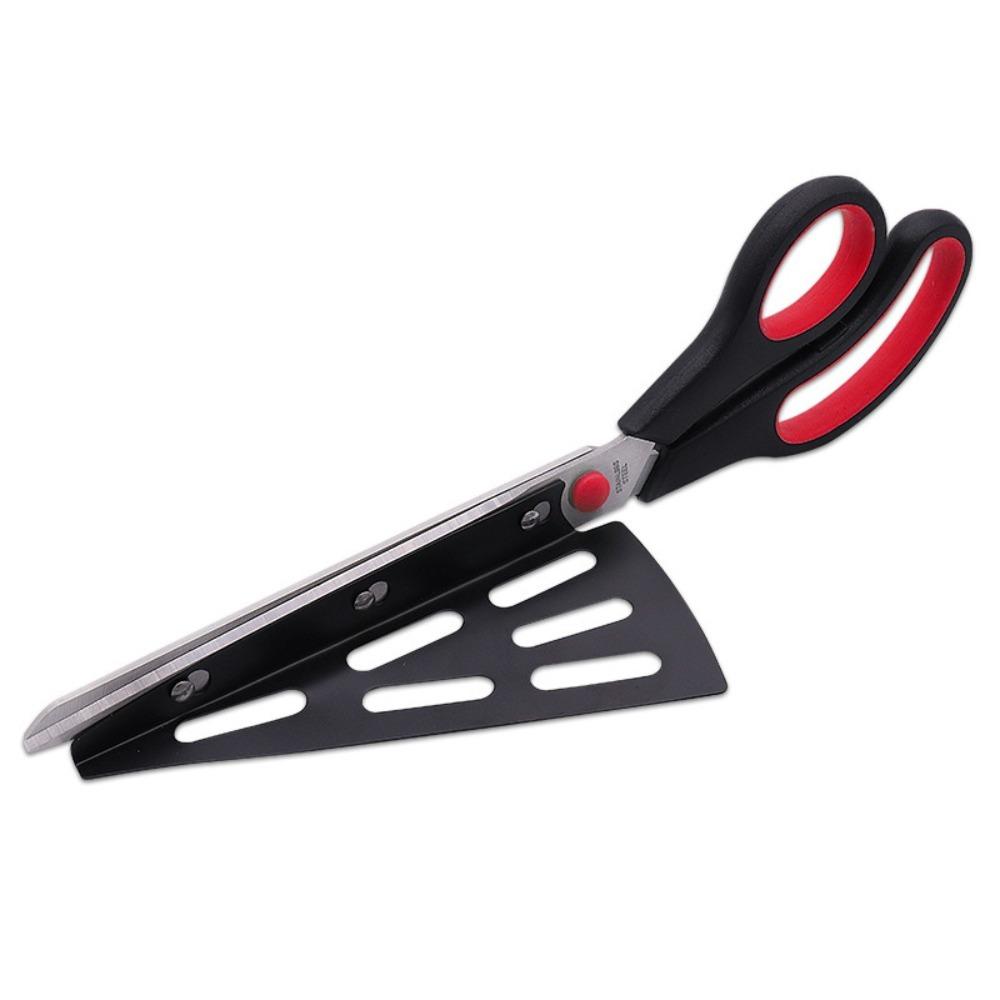 Stainless Steel Detachable Pizza Scissor 2 in 1 Scallion Scissor Creative Pizza Cutter Salad