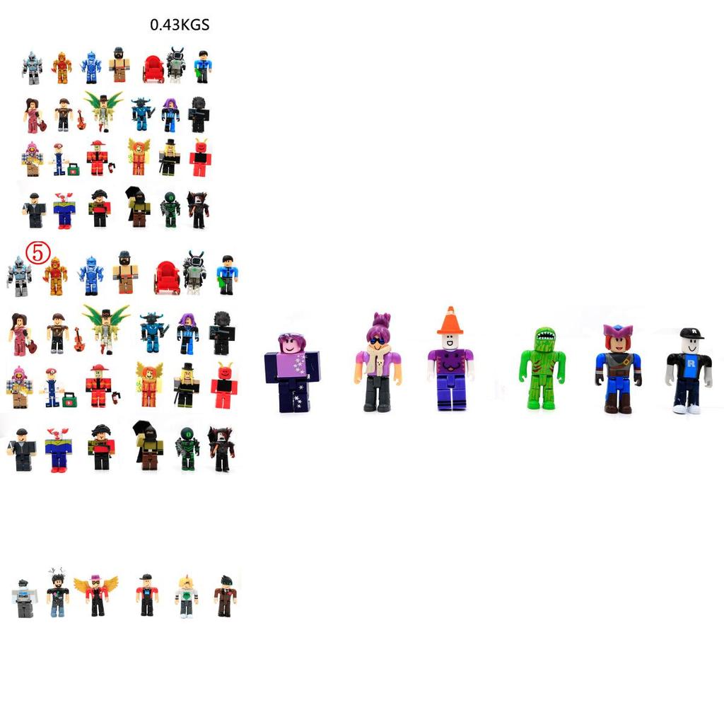 Разнообразная коллекция из 24 фигурок персонажей игр Roblox. Восхитительный подарок для детей