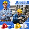 Personalized Custom Pattern Construction Hard Hat V-shaped Anti-smash Protective Fiberglass Safety Helmet Thickened Breathable Hard Hat