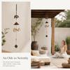 Metal Hanging Bell Ornament Gold Outdoor Yard Decor Metal Elephant Wind Chimes  Door Ornament