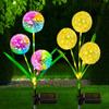 Outdoor LED Solar Dandelion Pathway Lights Waterproof Garden Patio Decoration Landscape Yard Solar Lawn Lamp
