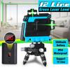 3D Self Leveling Rotary Laser Level Green 12 Lines Cross Line Laser Measure Tool New
