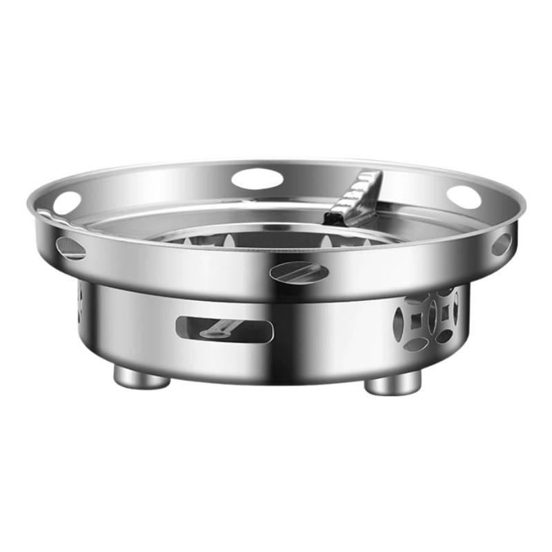 Сухой горшок-плита из нержавеющей стали: Компактная жаровня (хот-пот) на спирту для домашнего и коммерческого использования