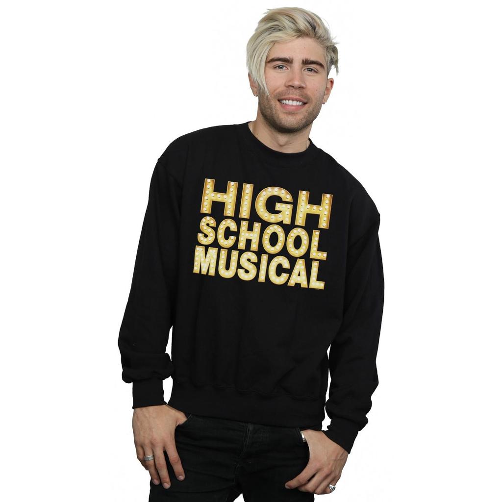 Disney Mens High School Musical The Musical Lights Logo Sweatshirt