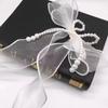 Princess Style Pearl Bow Curtains Straps Pearl Bow Design Curtains Binding Rope  Room