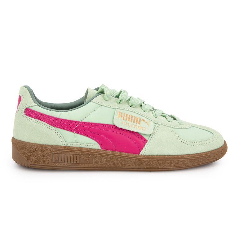 PUMA Palermo Light Green Leather Sneakers
