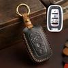 Leather Car Key Case Cover Holder Keychain Shell for Chrysler Pacifica 2017 2018 2019 2020 2025 2025 Voyager Smart Key Cover