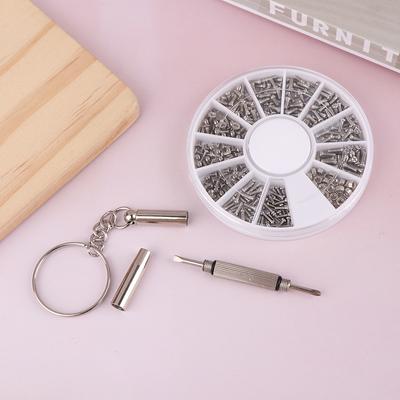 240 шт. разных винтов и гаек, мини-маленькие винты для ремонта телефонов, часов, очков, болтов и гаек от M1 до M1.4 для очков