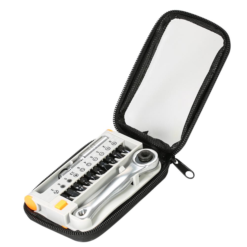 PENGGONG, 12 шт., мини-ключ с храповым механизмом, набор бит с трещоткой, четверть с приводом 1/4 дюйма