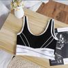 Спортивное нижнее белье Бюстгальтер для бега для фитнеса Ударопрочный и противопровисающий Нижнее белье с красивой спиной Верхняя одежда Бюстгальтер с запахом Соберите грудь Жилет для йоги Топ на бретельках
