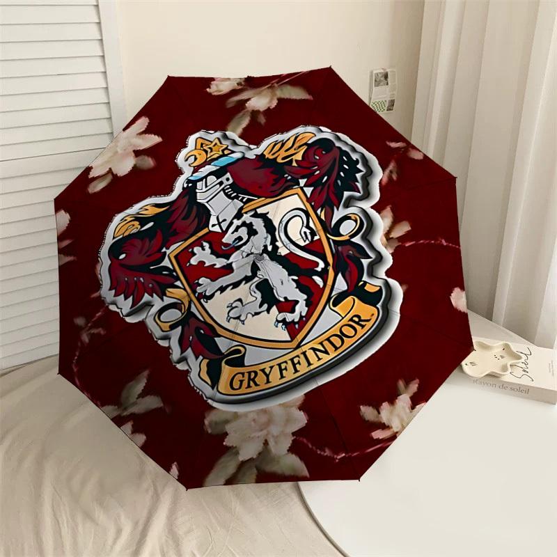 1PC Warner Gryffindor Coat of arms Umbrella-8-Rib Reinforced, Automatic Open, Lightweight & Durable-A54