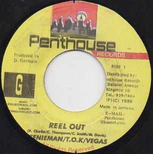 7-дюймовая пластинка BEENIE MAN / T.O.K. / МР. ВЕГАС - Reelout (также известный как Перезагрузка также известный как Реальный Выход) НИКТО Пентхаус Запись 1999 Ямайка Регги, Ска и Даб Б/У