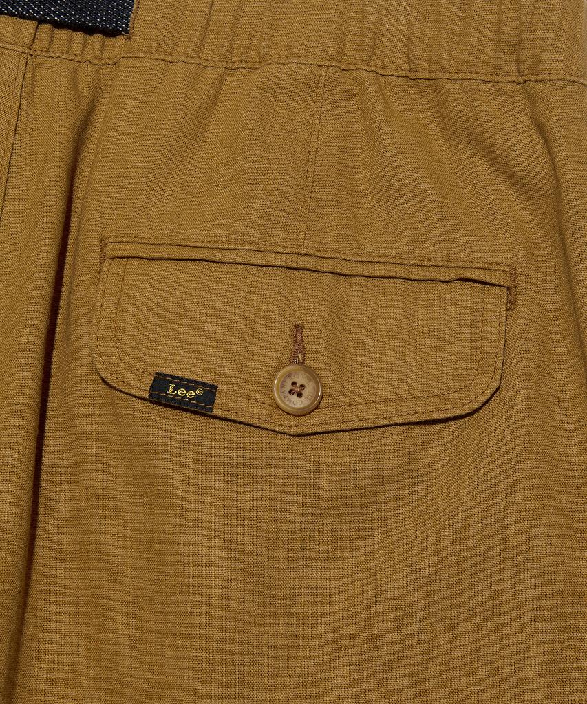 LEE Linen Webbing Belt Balloon Pants Brown