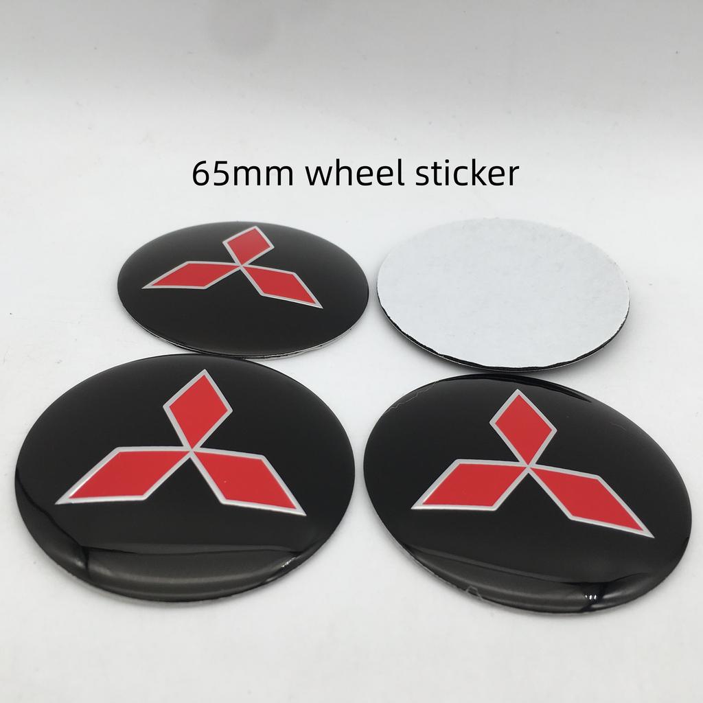 vdpc7 4pcs 56mm 60mm 65mm for Mitsubishi LANCER Car Wheel hub emblem Center Cap Badge covers sticker Decals styling auto Accessories