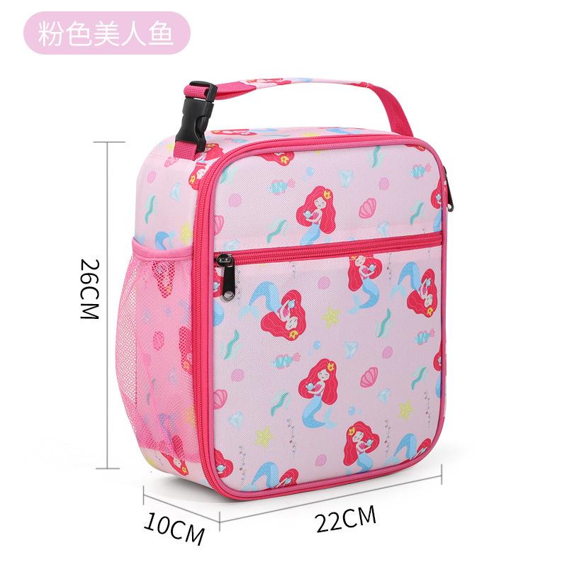 Children's best-selling lunch bag hand-held and crossbody large-capacity fresh-keeping ice bag outdoor lunch box insulated bag