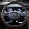 Чехол на руль автомобиля из искусственной кожи для Hyundai Tucson NX4 Elantra Sonata 10th, автоаксессуары