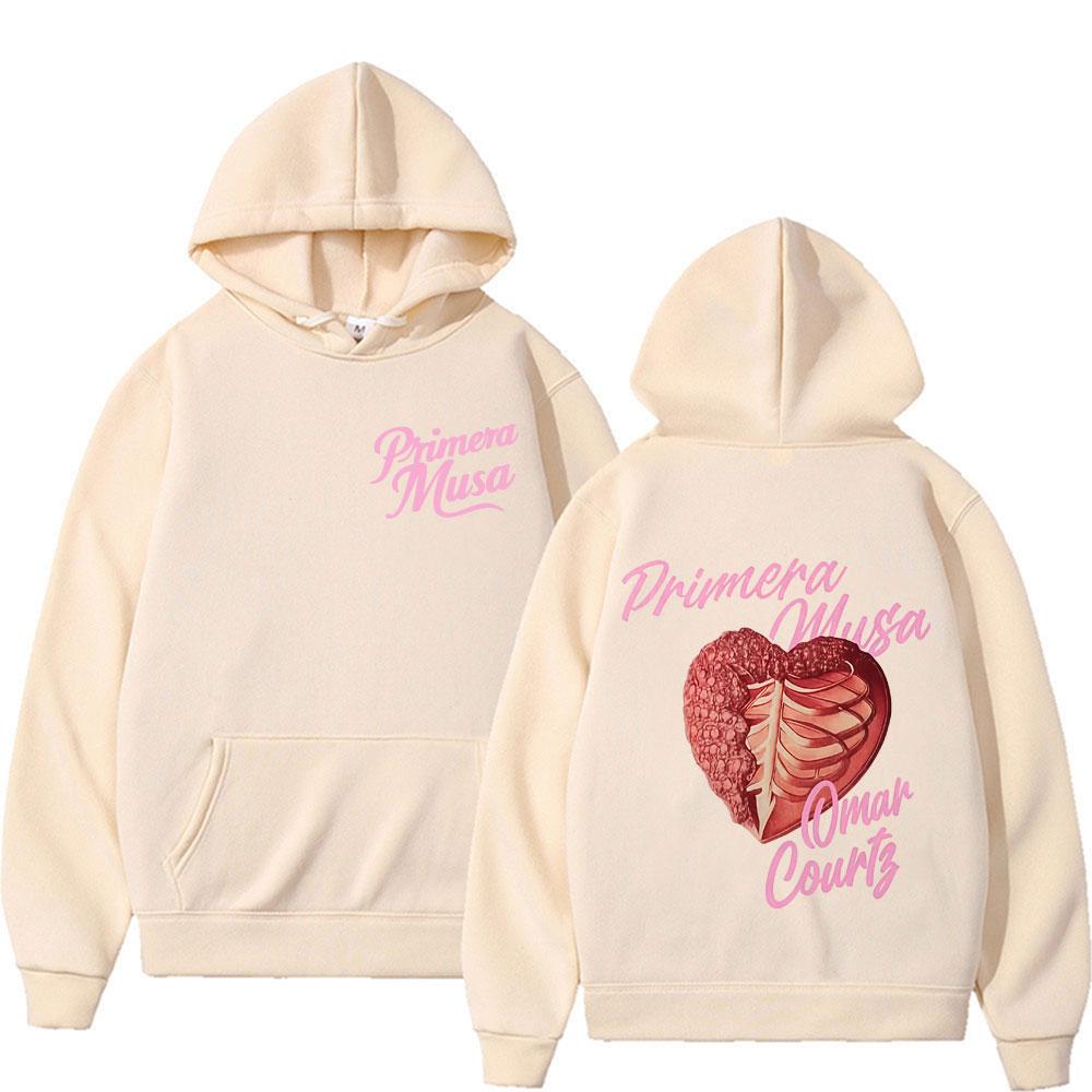 Rapper Omar Courtz Primera Musa Graphic Hoodies Men's Clothing Vintage Hip Hop Hoodie Oversized Loose Sweatshirt Streetwear