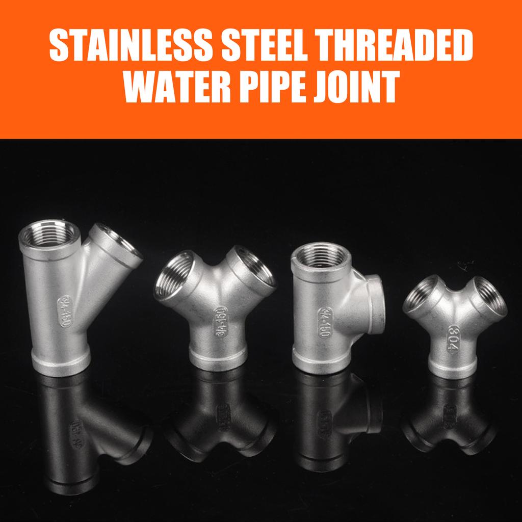 Трубопроводная арматура из нержавеющей стали Тройники Y-образной формы Косые отводы 45 градусов для газовых и водных систем, кухни, сада, ирригации