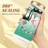 532ml Coffee Mug Vase Plum Shelf Motif Strap Coffee Cup Unisex Commuter Coffee Mug Premium Gift Water Cup Leakproof Flip Car Cup