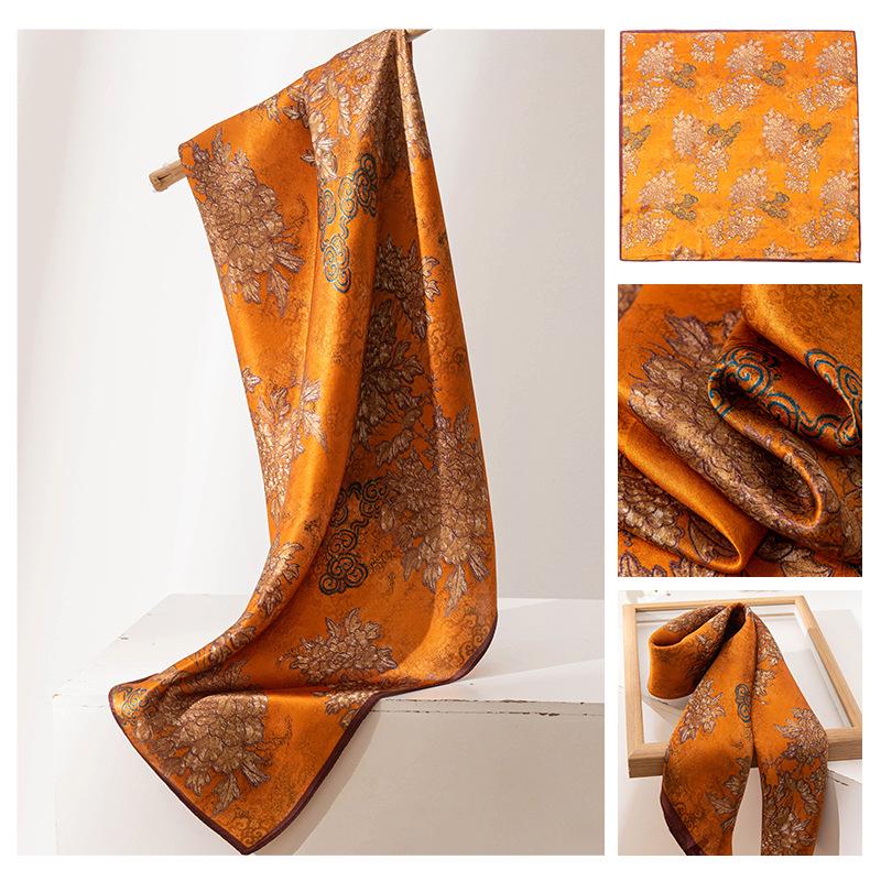 Autumn 2025 Light Luxury Printed Snood Scarf - Breathable & Fashionable Gift for Women