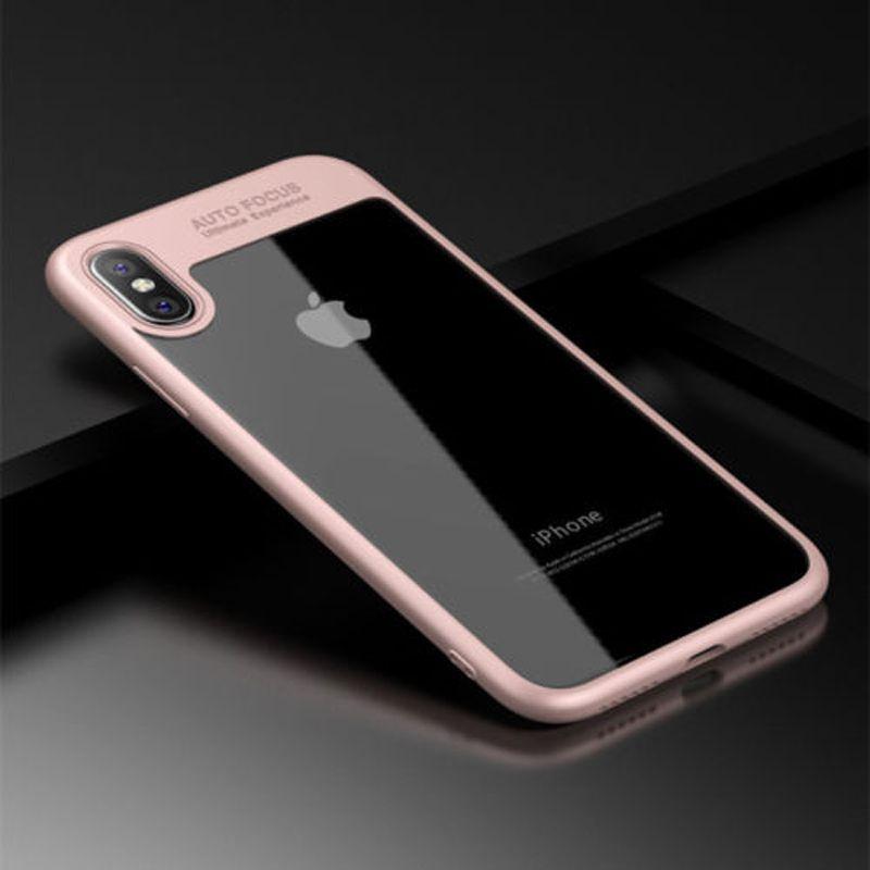 X Для iPhone 8 7 6s Plus 10 Роскошный Ультратонкий Прозрачный Ударопрочный Бампер Чехол