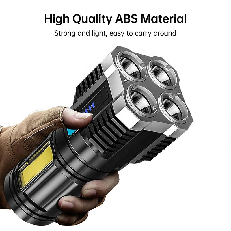 Длинный дальний прожектор с высоким люменом, ручной P50 Usb, перезаряжаемый светодиодный фонарик рабочего света