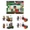 Mattel Minecraft Базовый Ассортимент Набор x 4 Коробки Возраст 6+ и Фигурки, Набор из 2-х Предметов, A, Детские Фигурки, Наборы из 2-х Предметов, Распродажа, Вверх, Многоцветный GTT53-986A