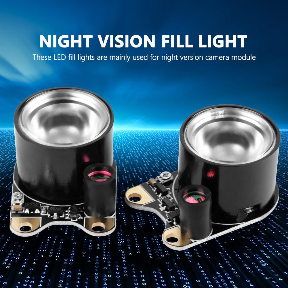 1 Pair LED Fill Lights For Raspberry Pi 3 2 B+ Infrared 850IR Night Vision Camera Module