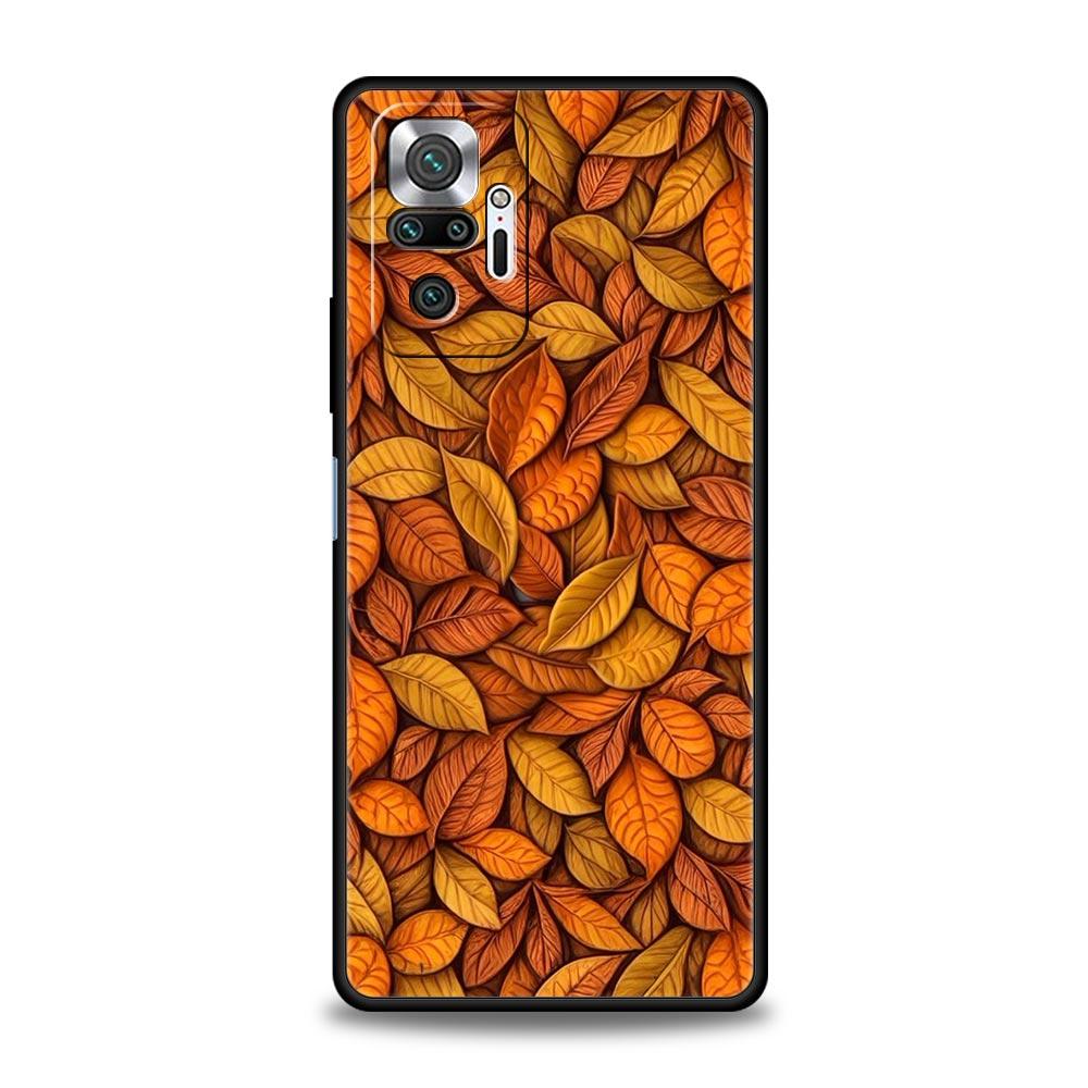 Cartoon Leaf Phone Case Cover for Redmi 14C 10C Note 15 14 13 12 10 11 K40 Pro Plus 5G Soft TPU Shockproof Shell Funda Capas Bag