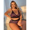 Сексуальный комплект нижнего белья большого размера Пуш-ап Регулируемый комплект бюстгальтера Сексуальное нижнее белье Чистое желание Тонкий Дышащий бюстгальтер
