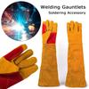 Fire Resistant Animal Handling BBQ Works Gloves Soldering Accessory Welding Glove Welding Gauntlets