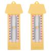 2pcs Temperature Meter for Greenhouse High Durability Precise Tracking Outdoor Thermometer Wall Mounted Glass Indoor Home