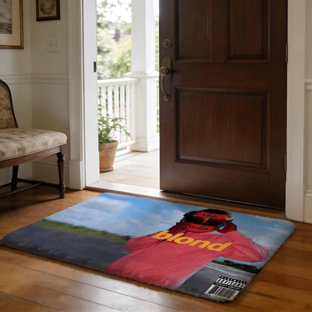 Floor Mat Soft Flannel Rug Non Slip Absorbent Mat for Bathroom Bedroom Home Decor Singer F Frank Ocean