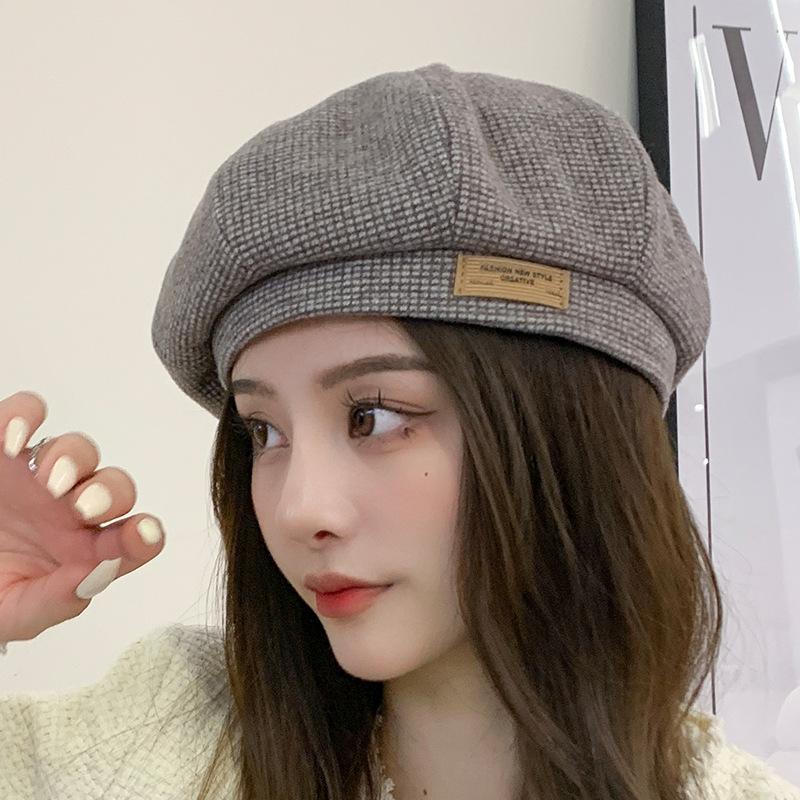 Берет женский осенне-зимний ретро-узор «Тысяча птиц», универсальная шляпа, модная шляпа художника