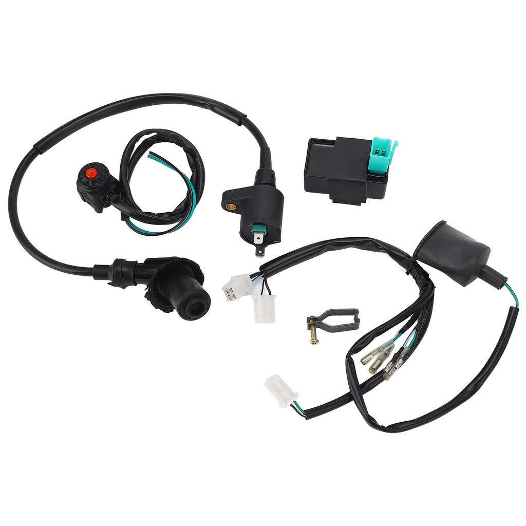 Ignition Coil CDI Wiring Harness with Cut Off Switch Flexible Fast Response Fit for 50cc To 160cc