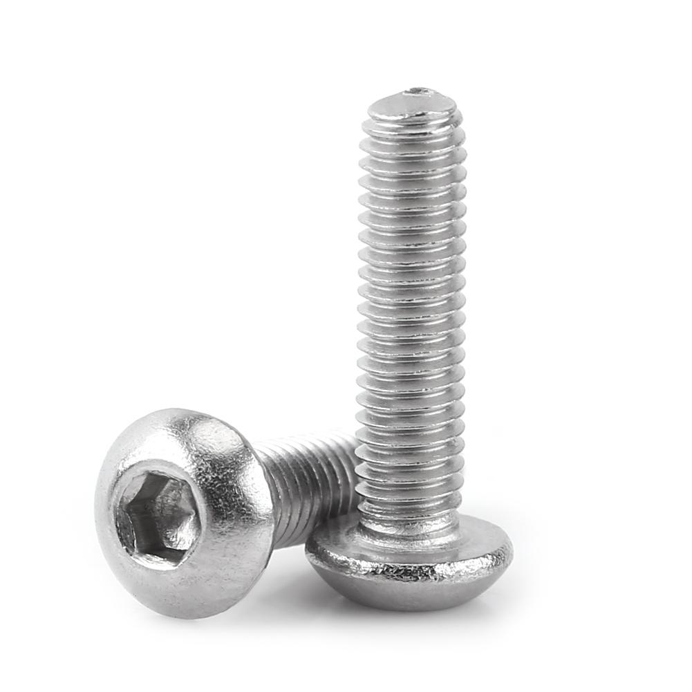 230 шт. M3 нержавеющая сталь SS304 шестигранный винт с круглой головкой болты и гайки с коробкой