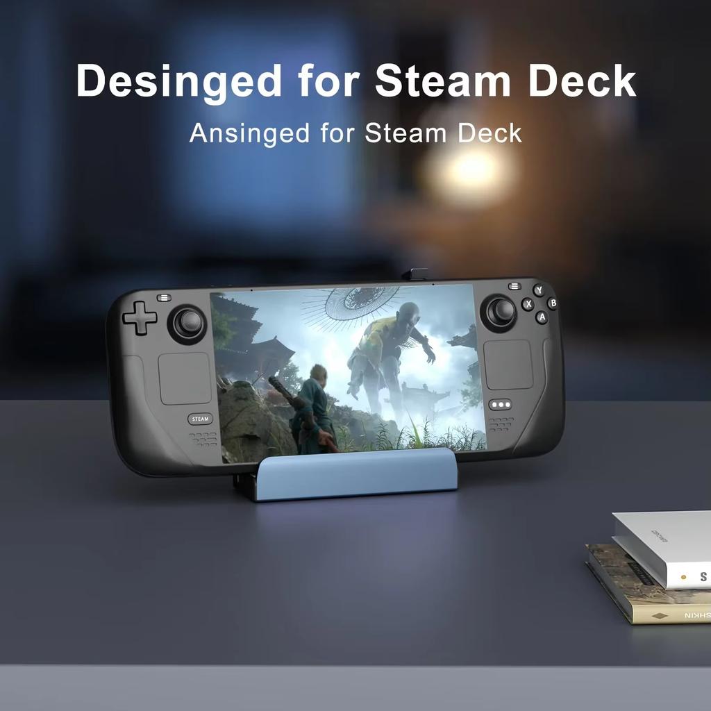 7-в-1 USB-C док-станция для Steam Deck, корпус для NVMe SSD, Type-C на HDMI 4K60Hz, 100W PD, Gigabit Ethernet адаптер