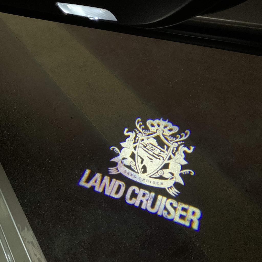 Akarin Courtesy Light, Door Welcome Light, Courtesy Lamp, Logo Projection, LED Car Courtesy Door Lamp, Set of 2 (LAND CRUISER)