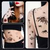 8PCS Halloween Temporary Tattoo - Designs for evil spiders, bats, pumpkins, etc., for face painting, party gifts, and decorations