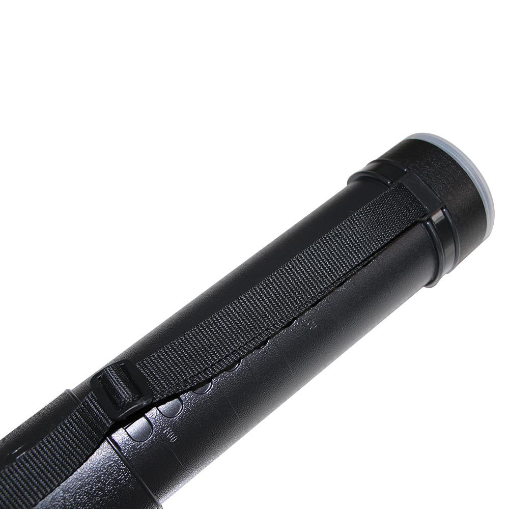 Telescopic Archery Quiver - Black Plastic Arrow Storage Tube