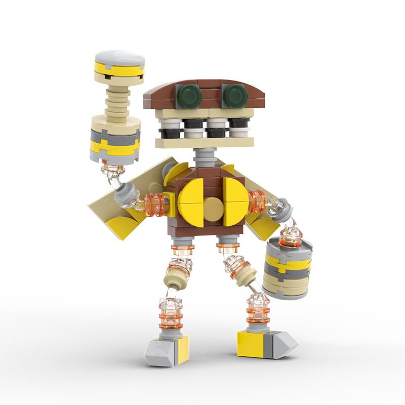 BuildMoc My Singing Chorus Wubbox робот строительные блоки набор милые песни монстры фигурки кирпичи DIY игрушка для детей на день рождения
