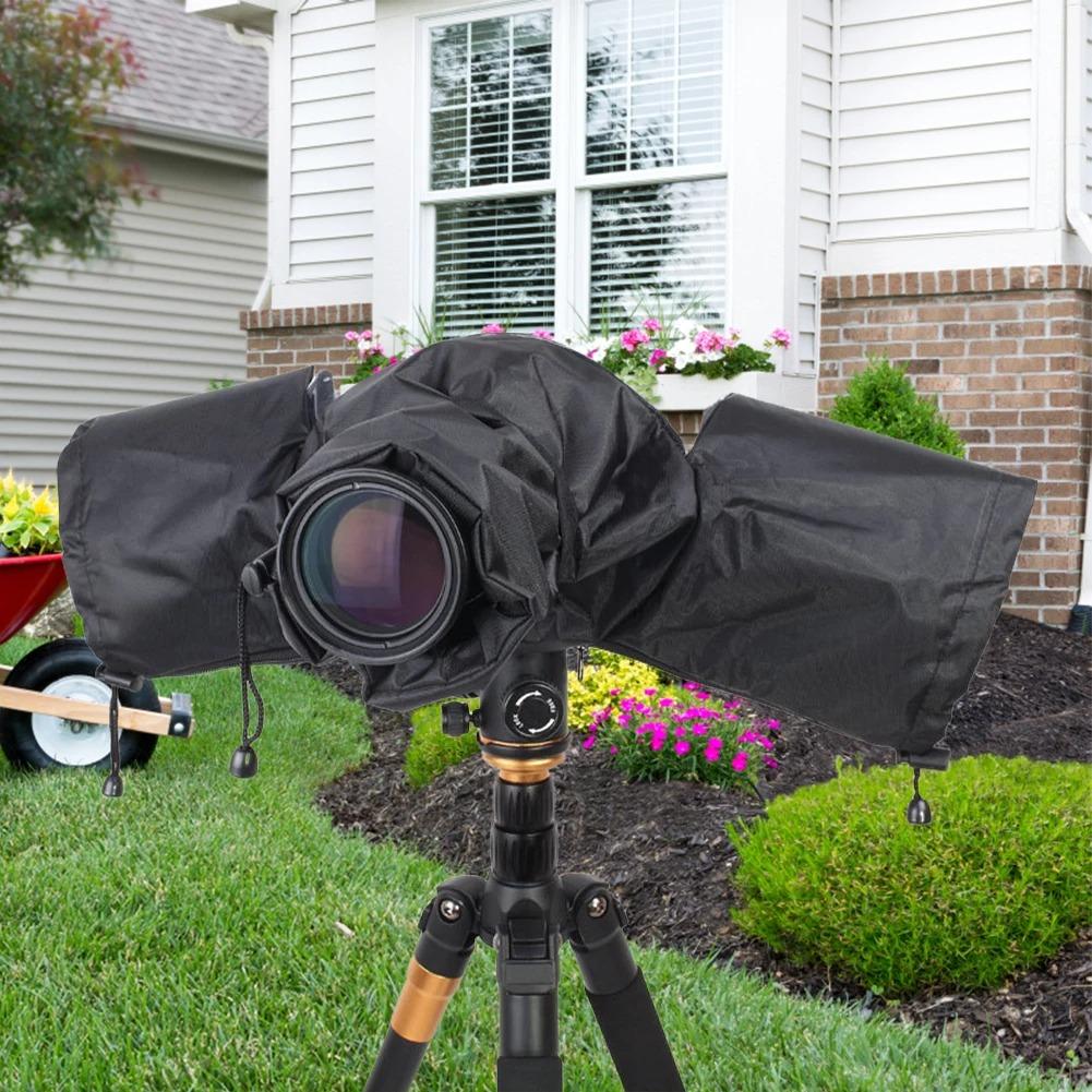 Универсальный водонепроницаемый чехол от дождя для камеры DSLR/беззеркальной, Защитный непромокаемый чехол с защитой от запотевания и ветра для Canon Nikon Sony, Профессиональный погода